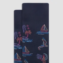 Nautical Mid-Calf Socks