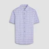 Orson Abstract Seersucker Short-Sleeve Shirt