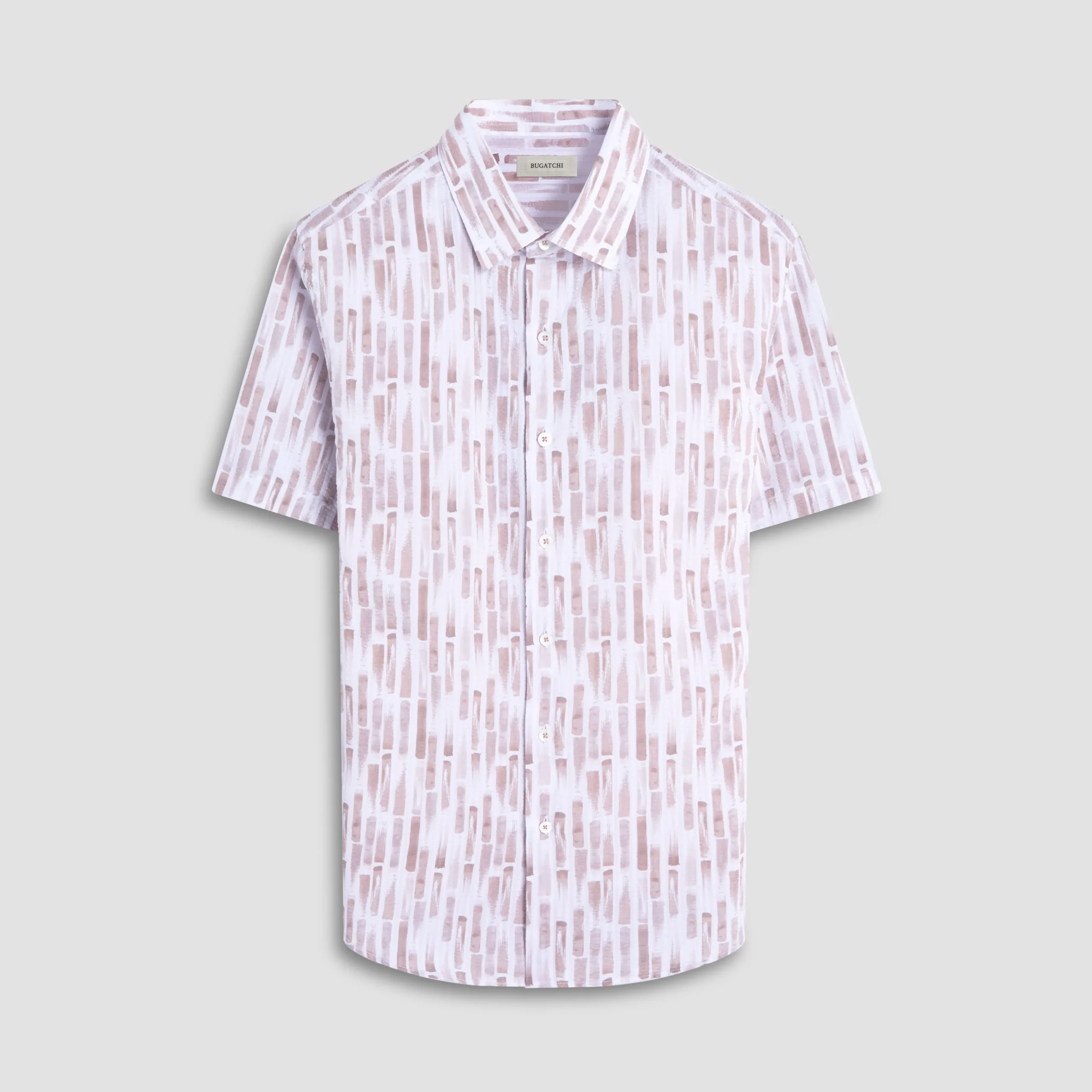 Orson Abstract Seersucker Short-Sleeve Shirt