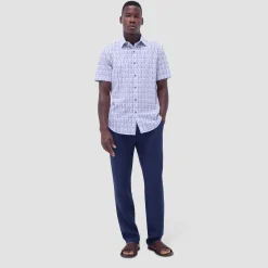 Orson Abstract Seersucker Short-Sleeve Shirt