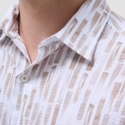 Orson Abstract Seersucker Short-Sleeve Shirt