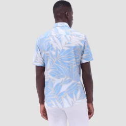 Orson Leaf Print Short-Sleeve Shirt