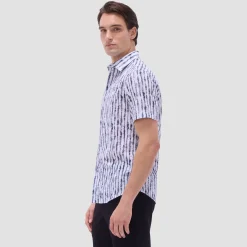 Orson Shibori Seersucker Short-Sleeve Shirt