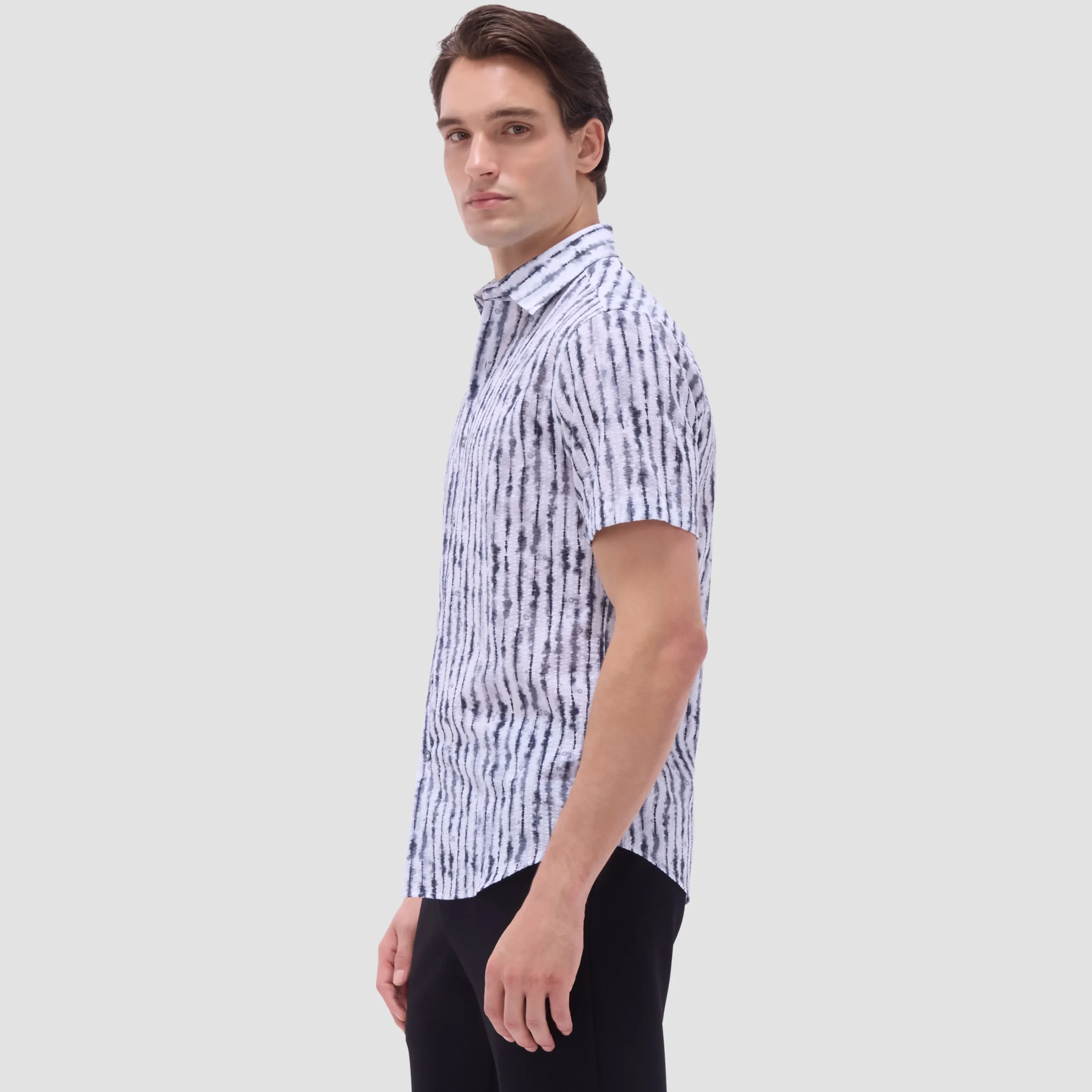 Orson Shibori Seersucker Short-Sleeve Shirt