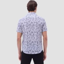 Orson Shibori Seersucker Short-Sleeve Shirt