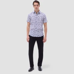 Orson Shibori Seersucker Short-Sleeve Shirt