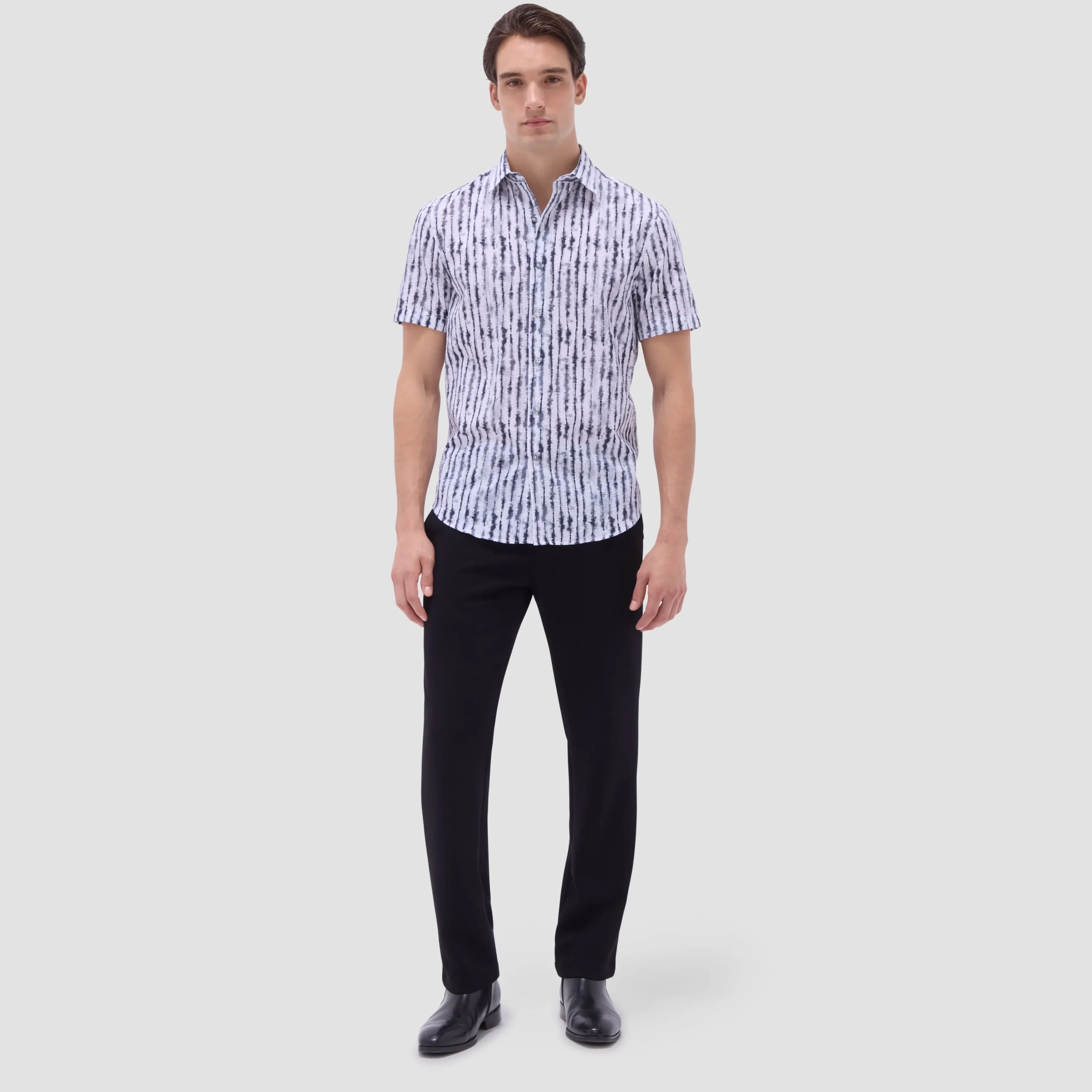Orson Shibori Seersucker Short-Sleeve Shirt