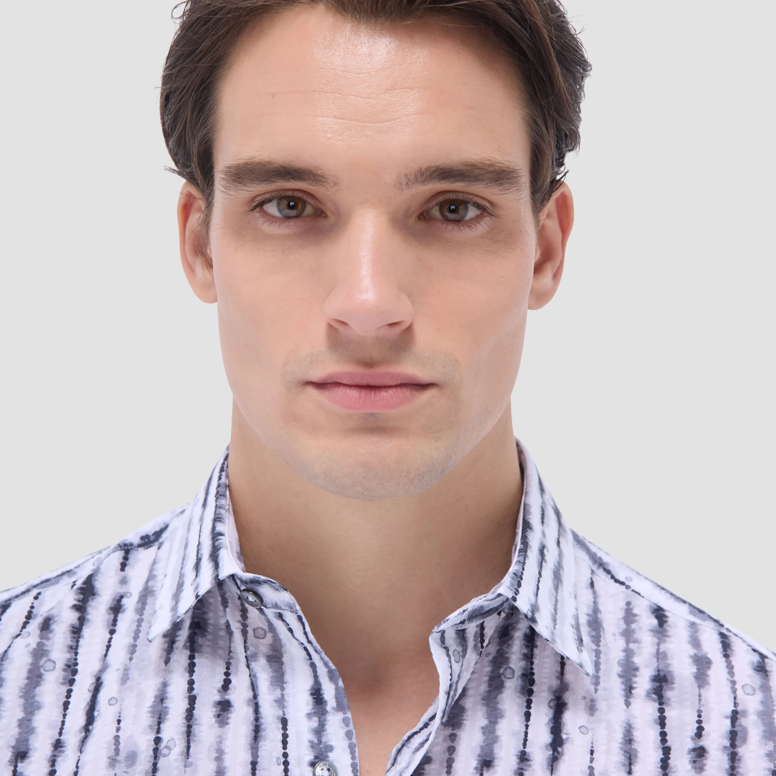 Orson Shibori Seersucker Short-Sleeve Shirt