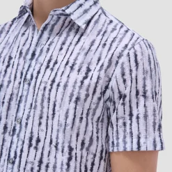 Orson Shibori Seersucker Short-Sleeve Shirt
