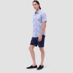 Orson Striped Floral Short-Sleeve Shirt