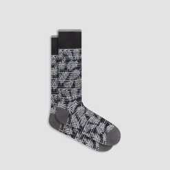 Palm Leaf Mid-Calf Socks