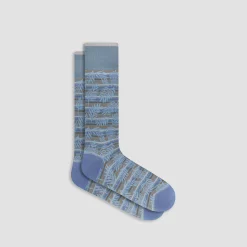 Palm Leaf Mid-Calf Socks