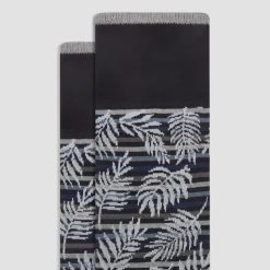 Palm Leaf Mid-Calf Socks