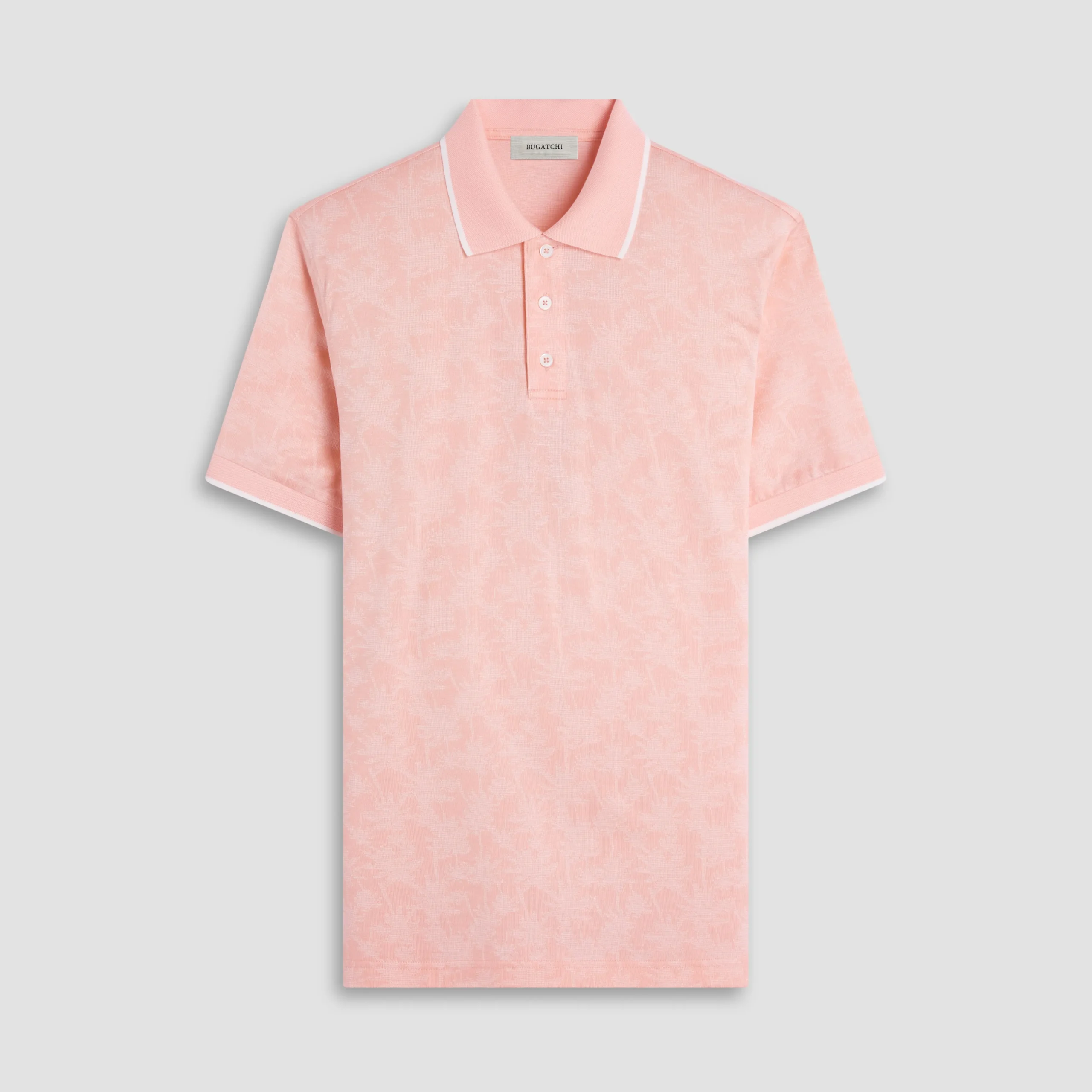 Palm Tree Jacquard Polo Shirt