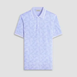 Palm Tree Jacquard Polo Shirt