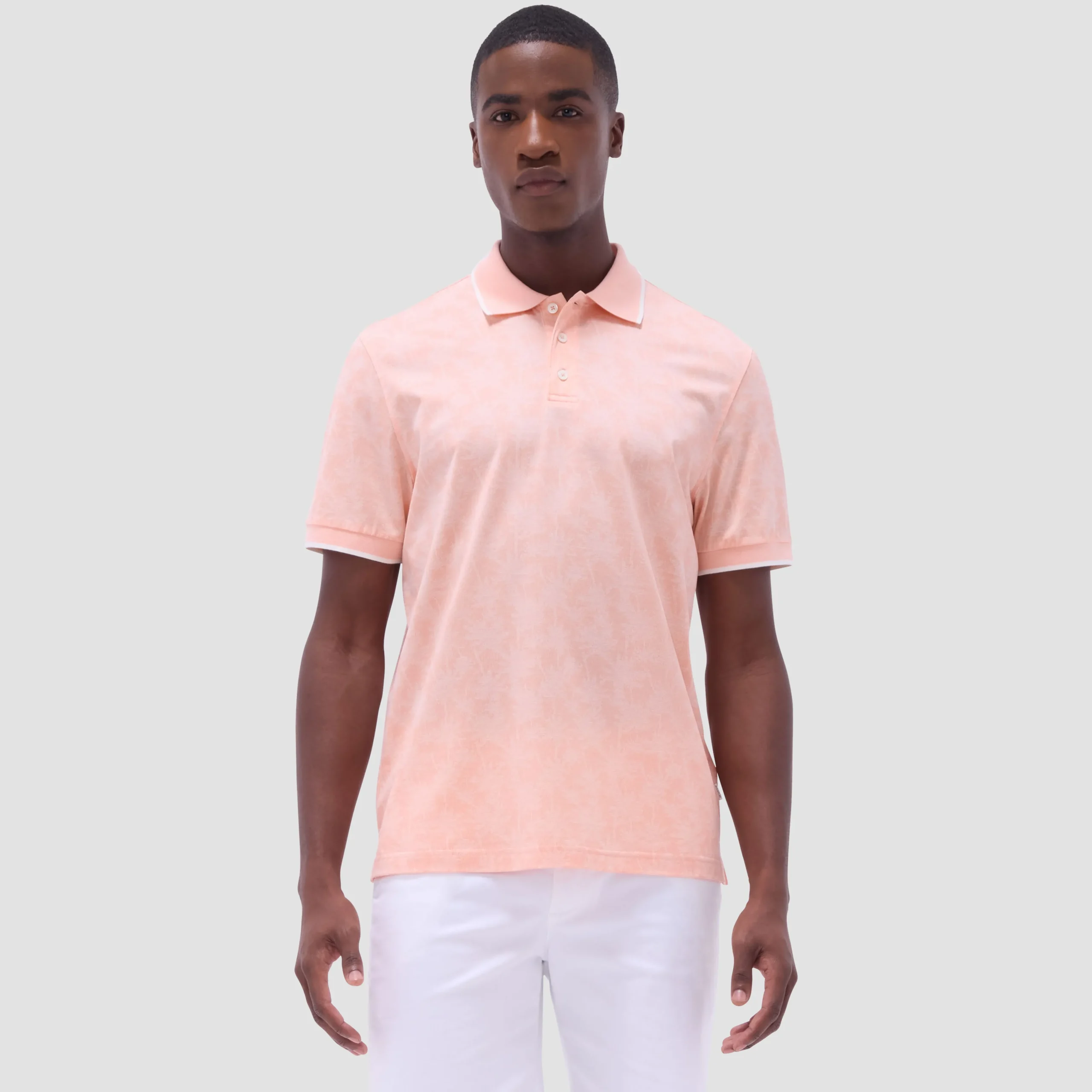 Palm Tree Jacquard Polo Shirt