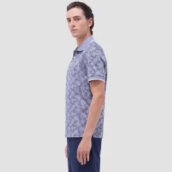 Palm Tree Jacquard Polo Shirt