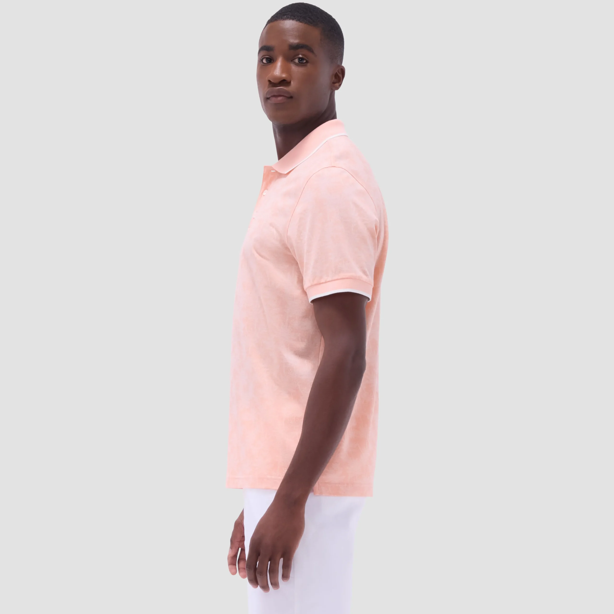 Palm Tree Jacquard Polo Shirt