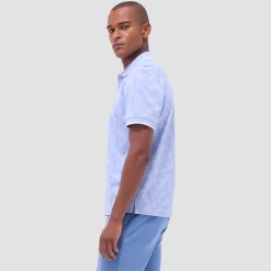 Palm Tree Jacquard Polo Shirt
