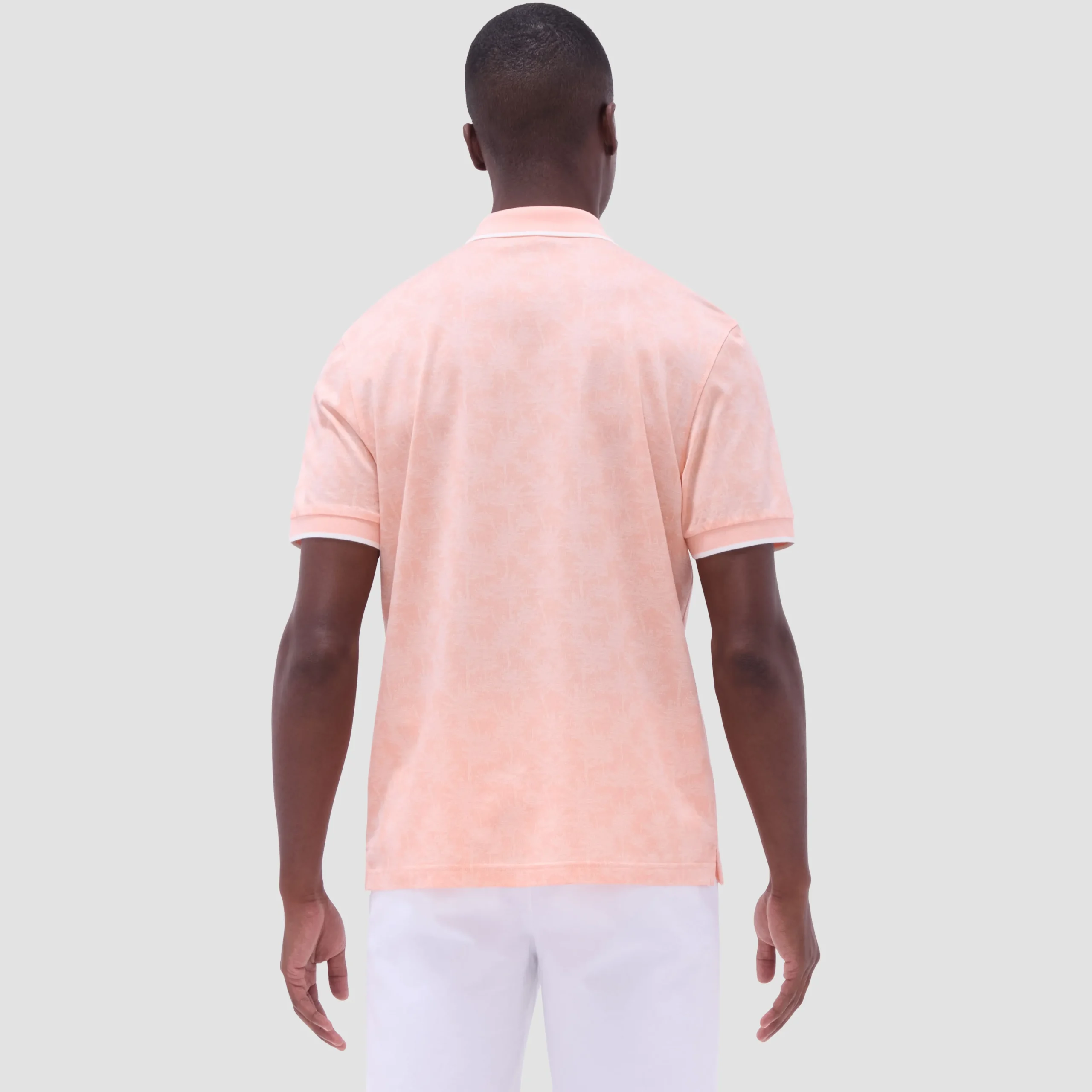 Palm Tree Jacquard Polo Shirt