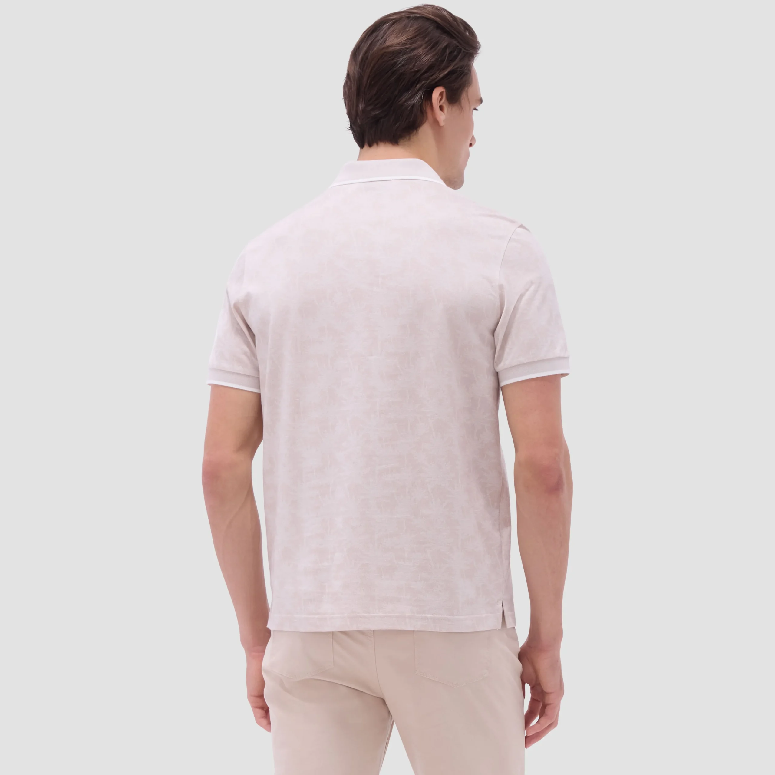 Palm Tree Jacquard Polo Shirt