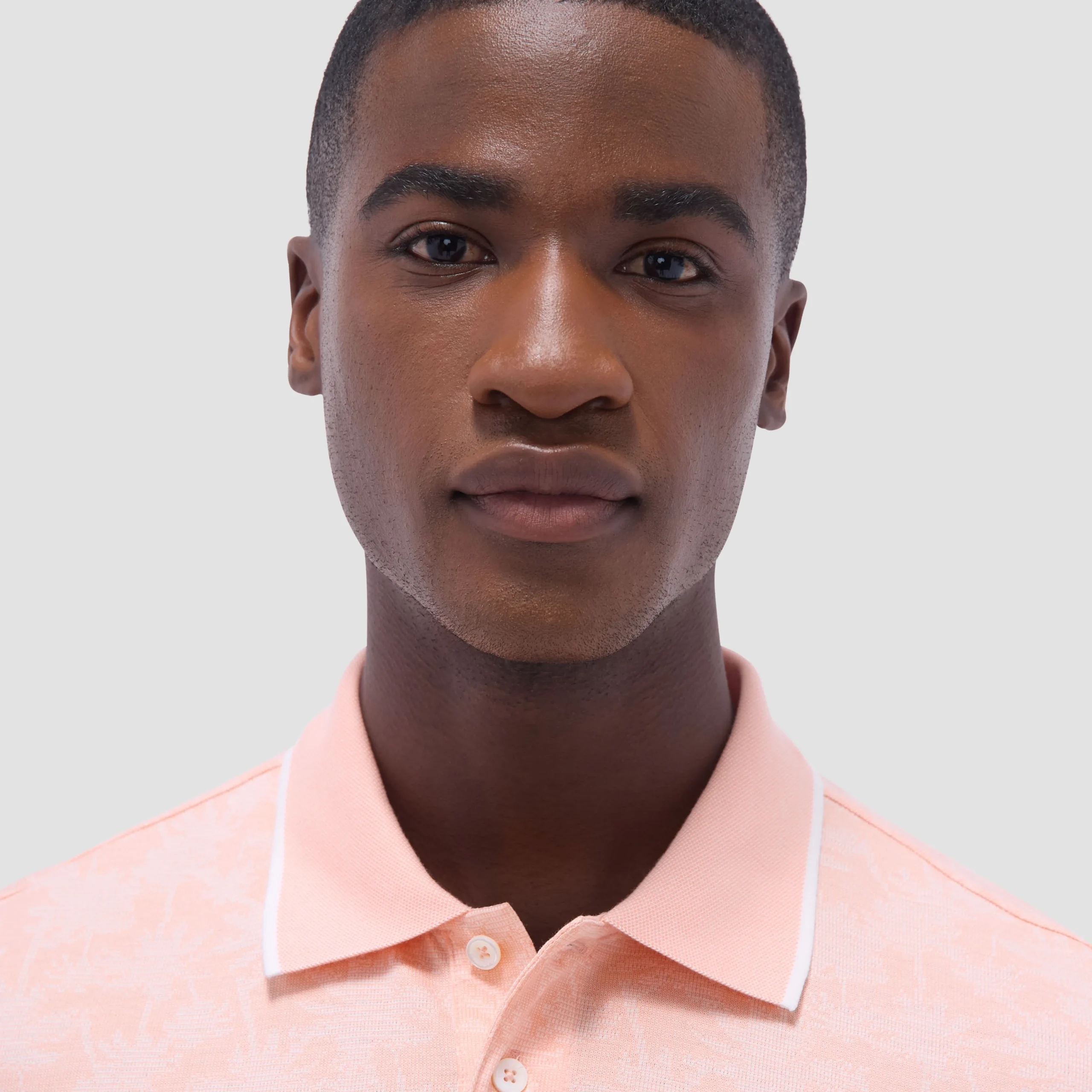 Palm Tree Jacquard Polo Shirt