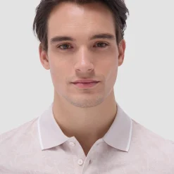 Palm Tree Jacquard Polo Shirt