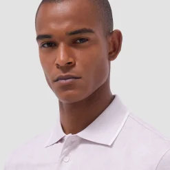 Palm Tree Jacquard Polo Shirt