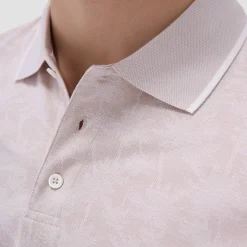Palm Tree Jacquard Polo Shirt
