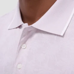 Palm Tree Jacquard Polo Shirt