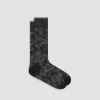 Palm Tree Melange Mid-Calf Socks