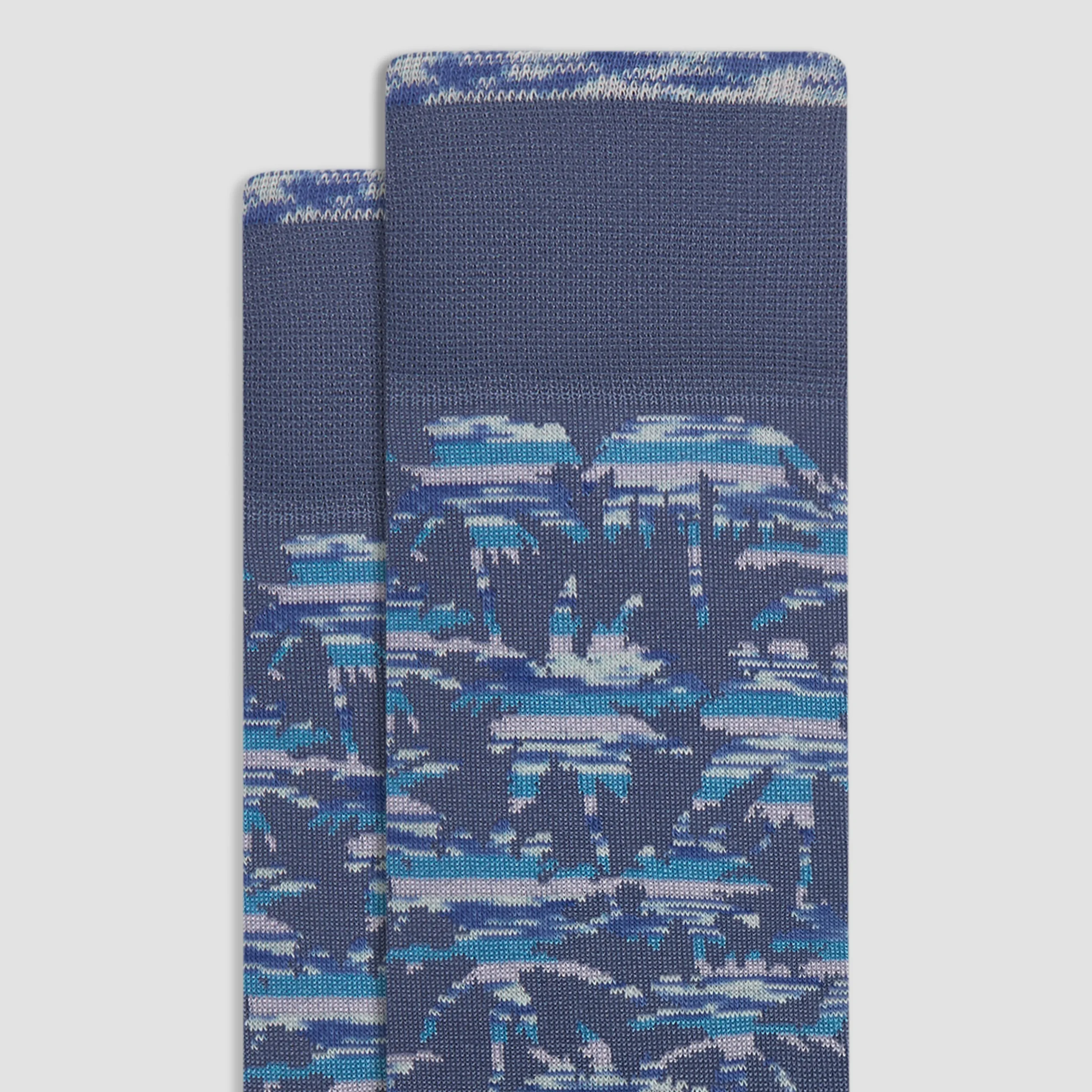 Palm Tree Mid-Calf Socks