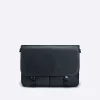 Pebble Leather Messenger Bag