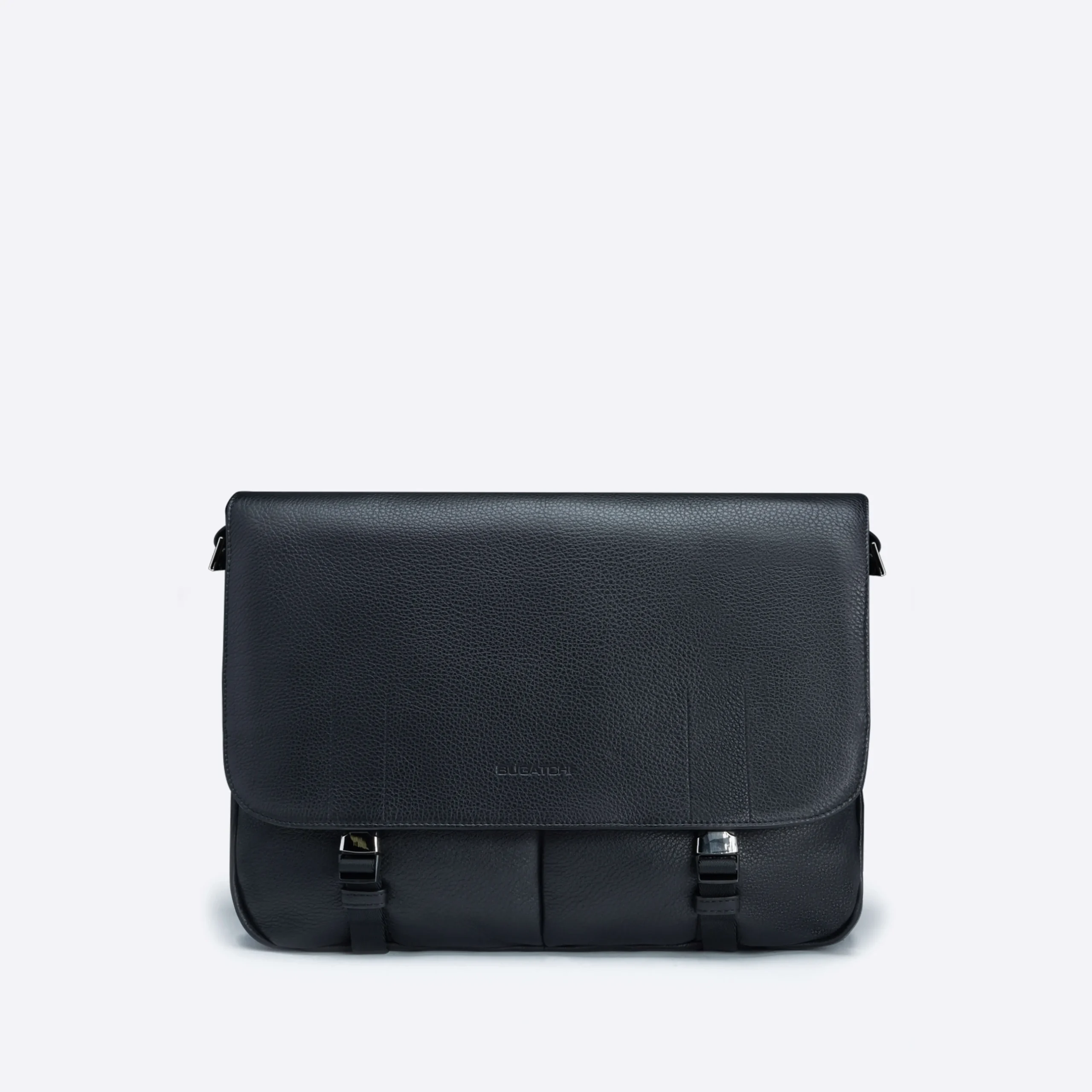 Pebble Leather Messenger Bag