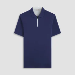 Performance Heather Quarter-Zip Polo Shirt