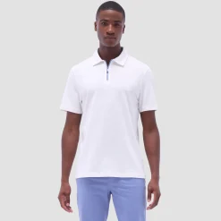 Performance Heather Quarter-Zip Polo Shirt