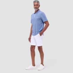Performance Heather Quarter-Zip Polo Shirt