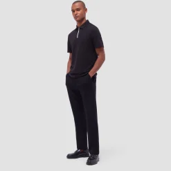 Performance Heather Quarter-Zip Polo Shirt