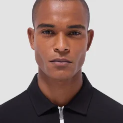 Performance Heather Quarter-Zip Polo Shirt