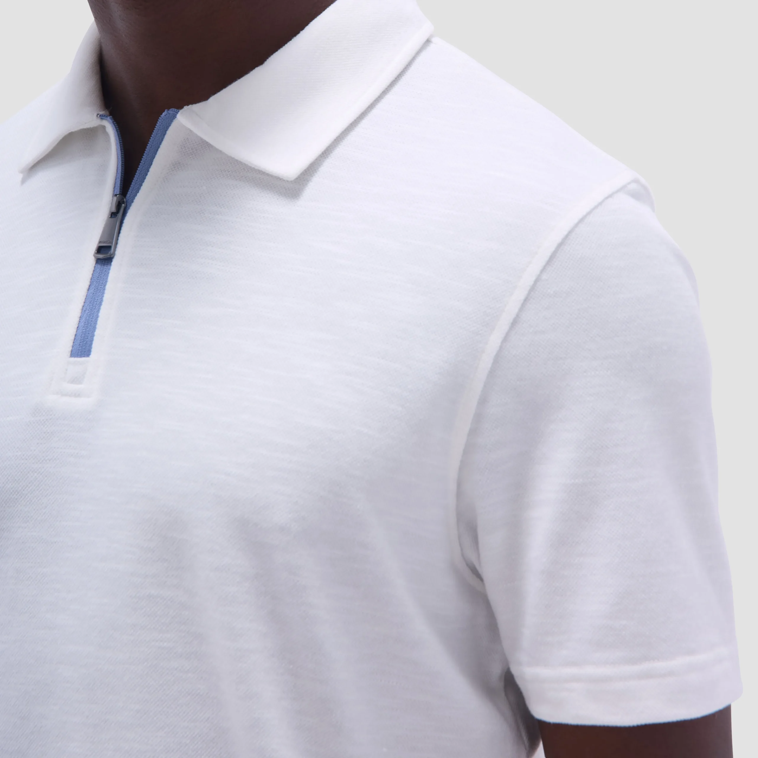 Performance Heather Quarter-Zip Polo Shirt