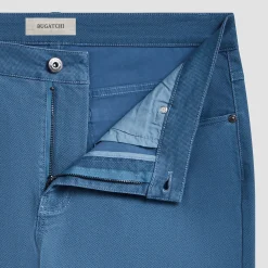 Preston Micro Basketweave Printed Five-Pocket Pants