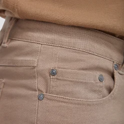 Preston Micro Basketweave Printed Five-Pocket Pants