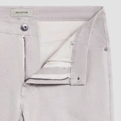 Preston Micro Basketweave Printed Five-Pocket Pants
