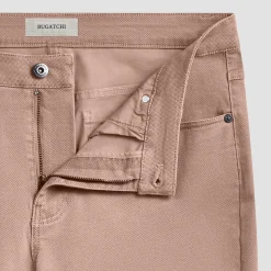 Preston Micro Basketweave Printed Five-Pocket Pants