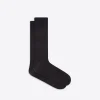 Raised Rib Stripe Mid-Calf Socks