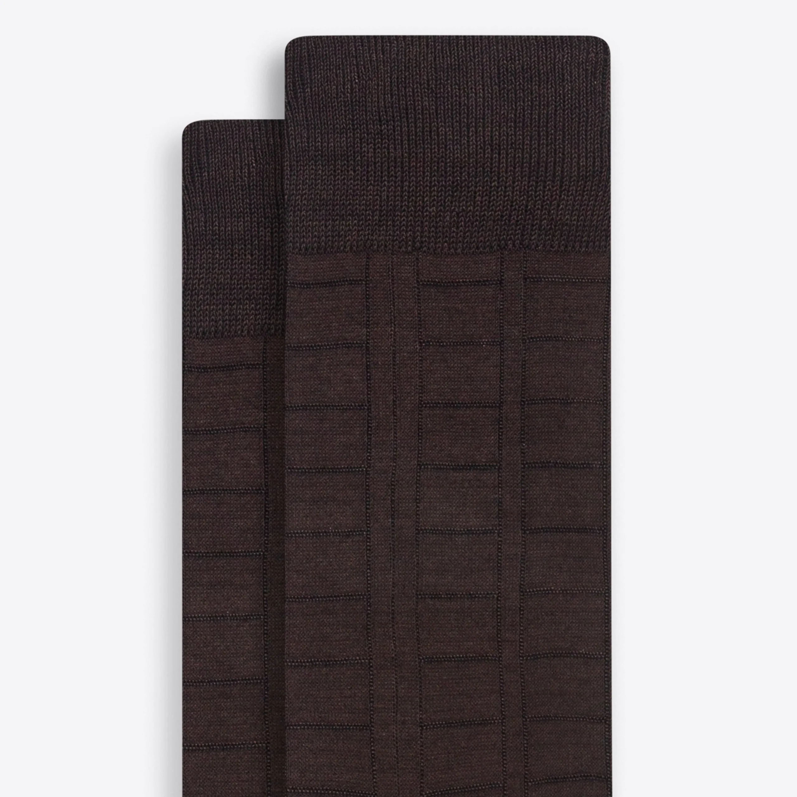 Raised Rib Stripe Mid-Calf Socks