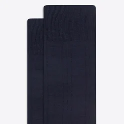 Raised Rib Stripe Mid-Calf Socks