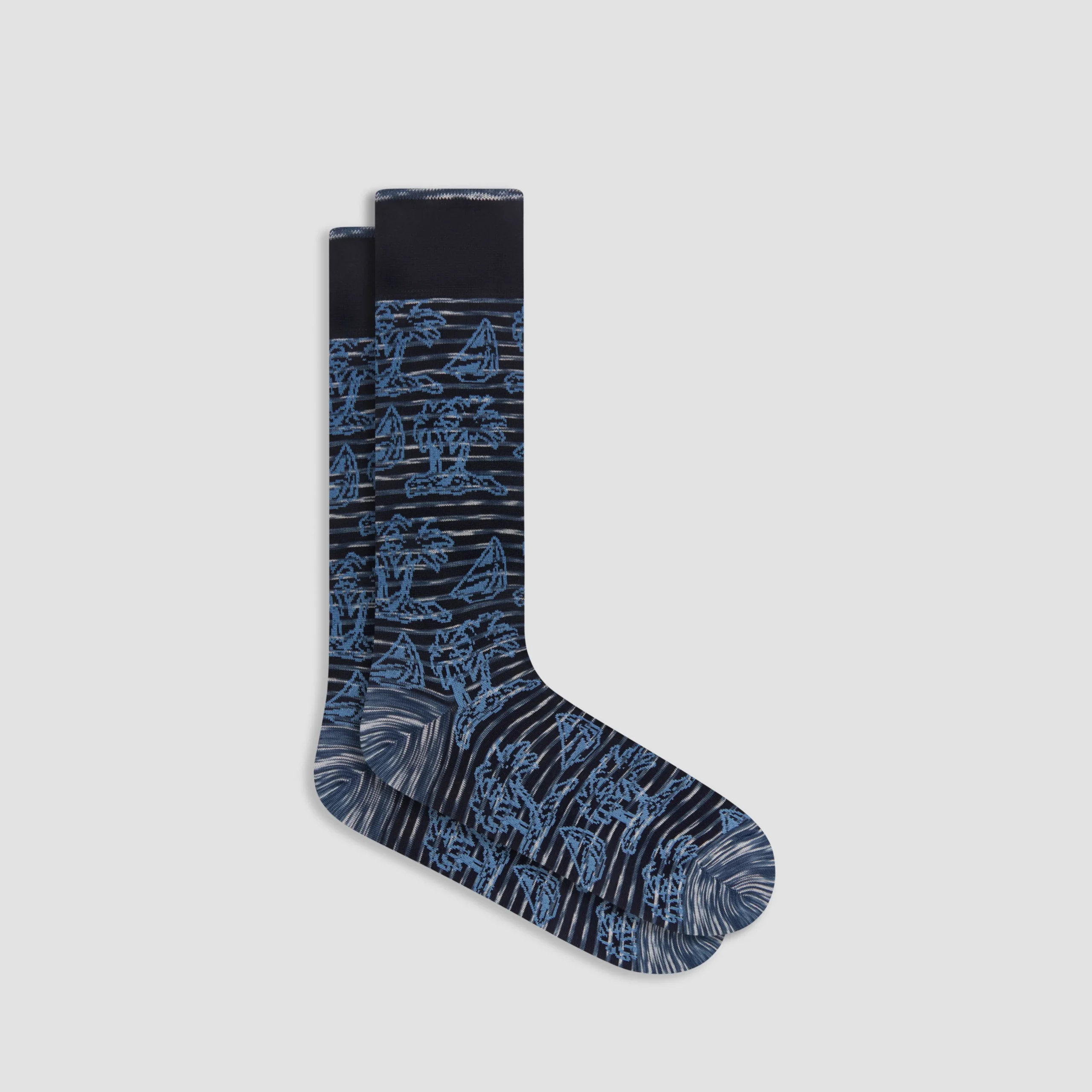 Sailboat Mid-Calf Socks