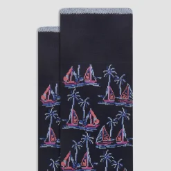 Sailboat Mid-Calf Socks