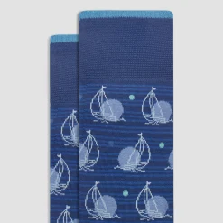 Sailboat Mid-Calf Socks
